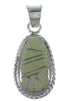 Turquoise Inlay Sterling Silver Pendant PX42952